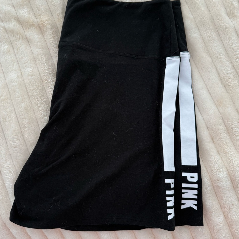 PINK Victoria's Secret Black and White Workput Shorts